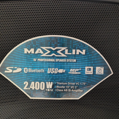 CABINA DE SONIDO MAXLIN 15" 900K