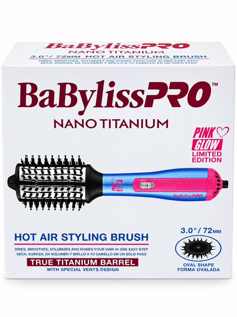 Cepillo Secador BaBylissPRO Pink Glow 3 Pulgadas Nano Titanium