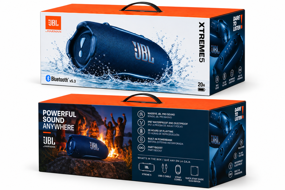 Parlante JBL Xtreme 5 Bluetooth IP68 Con 28 Horas De Batería