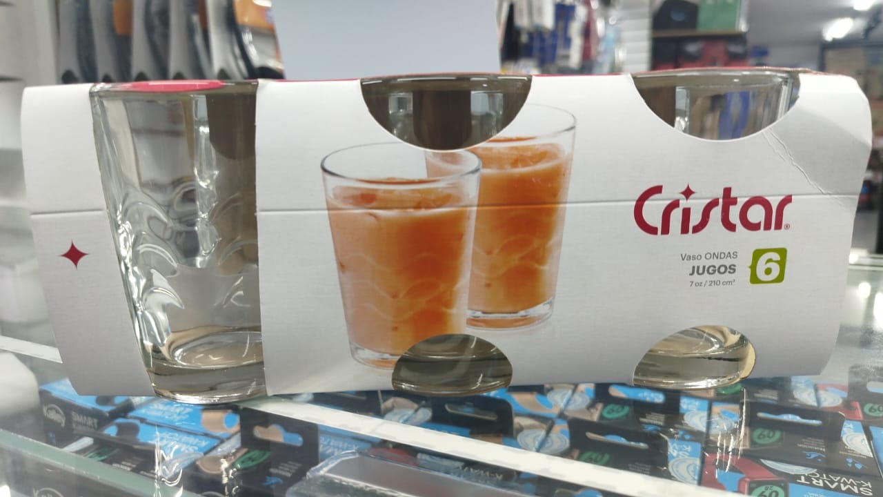 Juego De Vasos Cristar ondas X6
