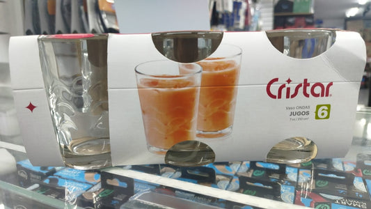 Juego De Vasos Cristar ondas X6