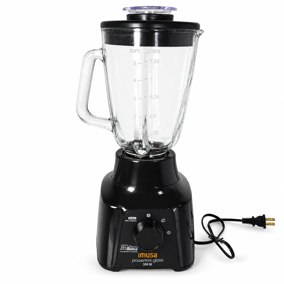 Licuadora IMUSA Power Glass Con Vaso De Vidrio Y 2 Velocidades