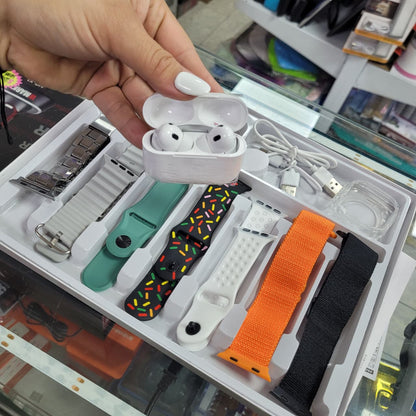 Combo Reloj Smart + Audifonos Ultra 3