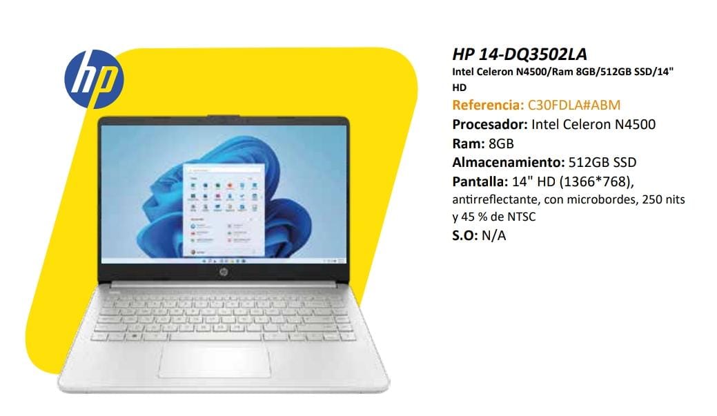 Computador Hp 14-DQ3502LA