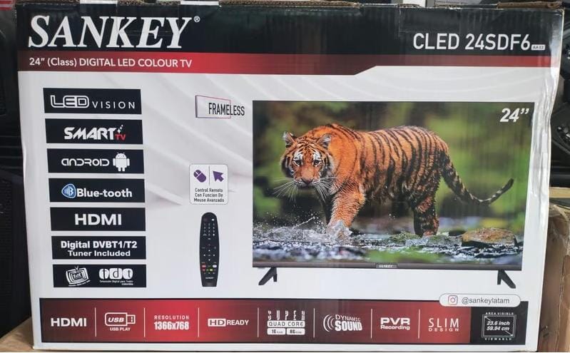 TELEVISOR  SANKEY 24" SMART TV