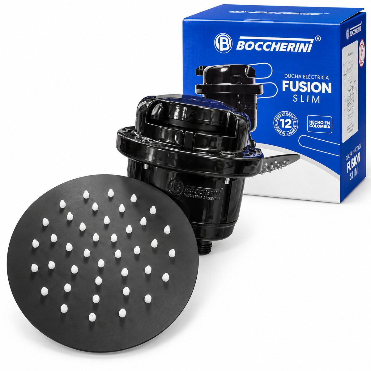 Ducha Regadera Slim Boccherini 110v Negra