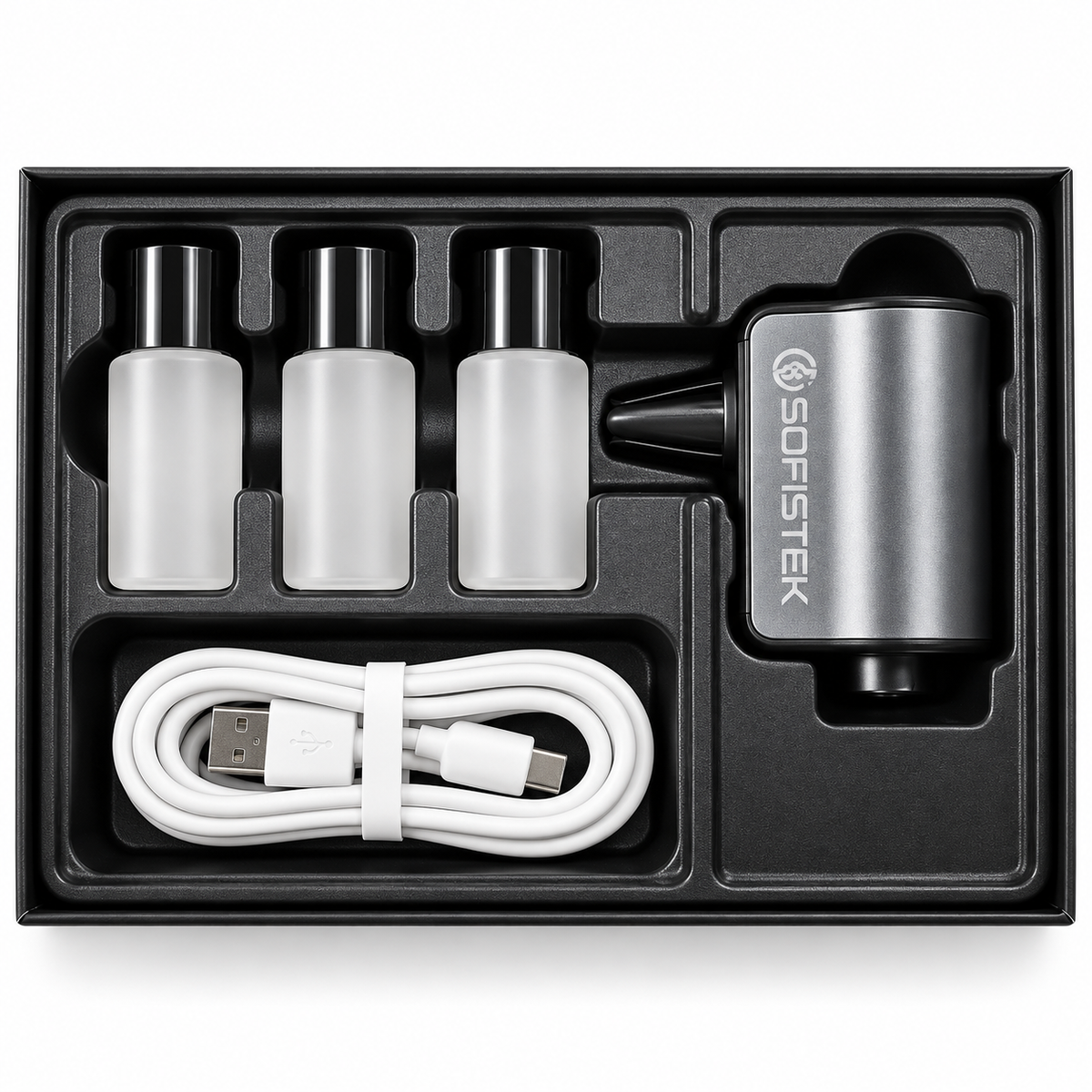 Difusor De aroma Para Carro Con Cable De Carga Inteligente Sofistek M80