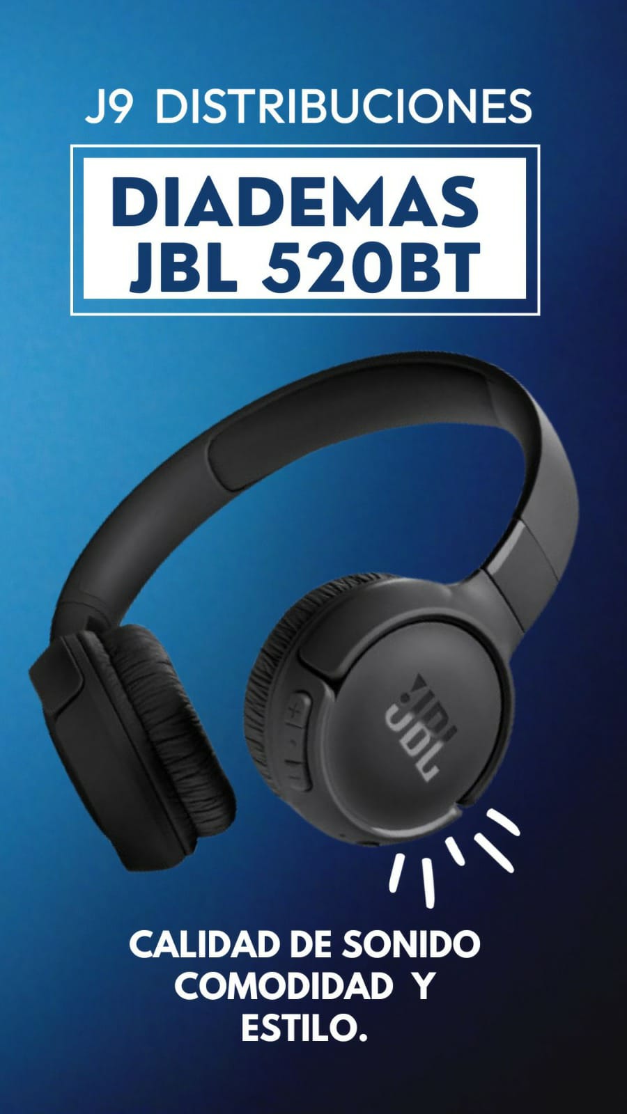 DIADEMA JBL BLUTOOTH  520 TB