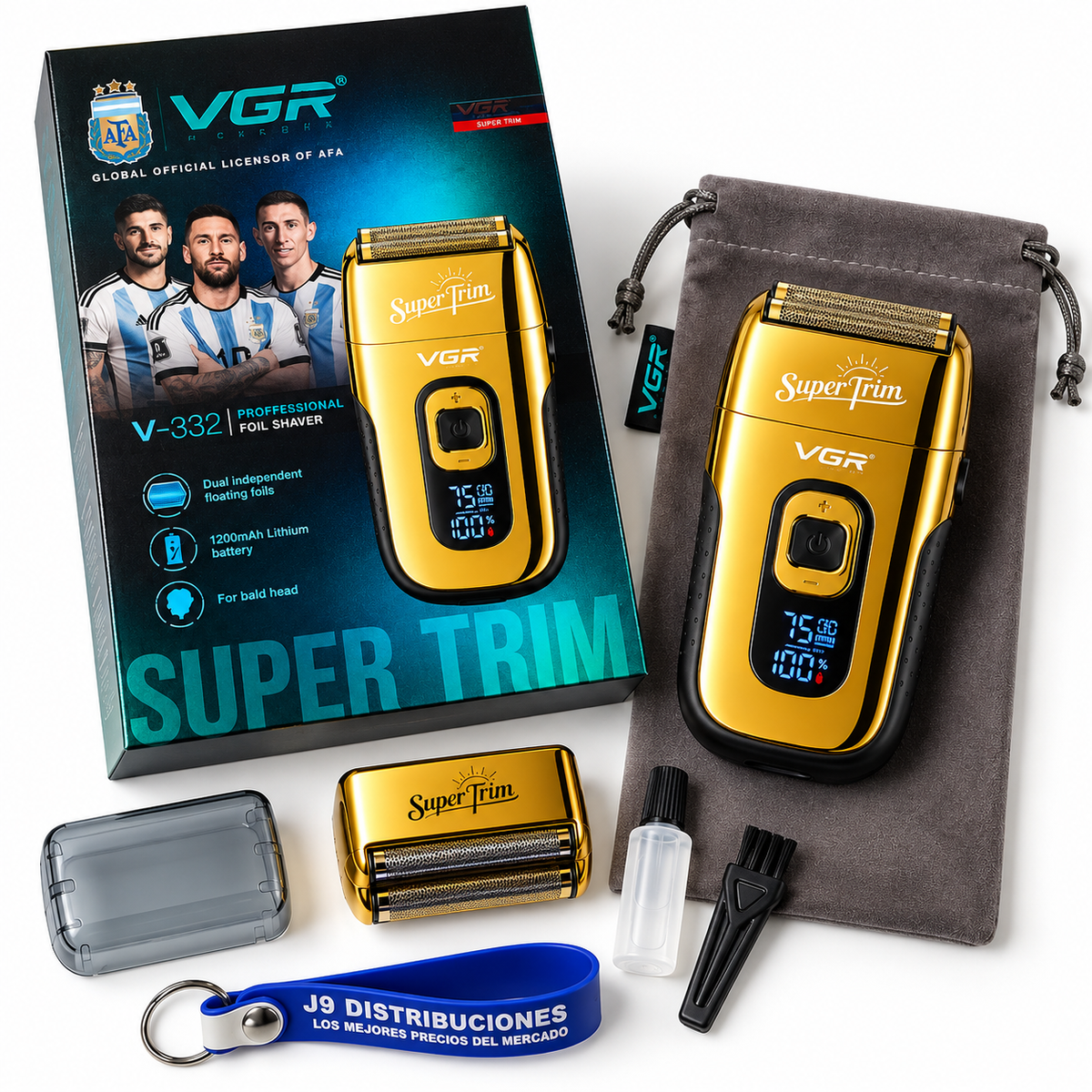 Afeitadora Shaver Vgr Con Pantalla