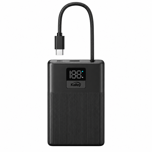 Power Bank Kalley De 10.000 Mah 22.5 W Con Carga Rápida Y Pantalla