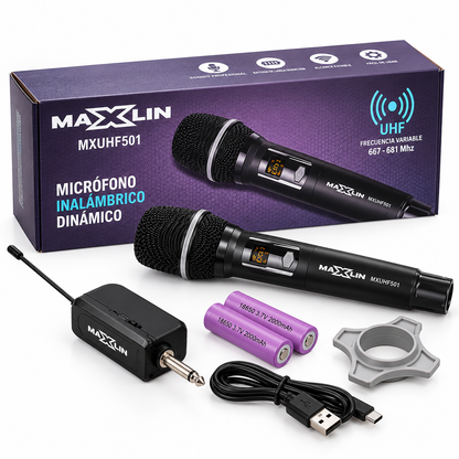 Micrófono Maxlin Inalámbrico Dinámico