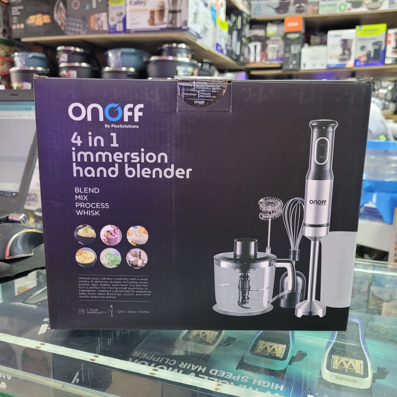 Licuadora De Inmersion Onoff 4 En 1