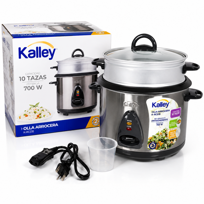 Arrocera Kalley 10 Tazas Acero