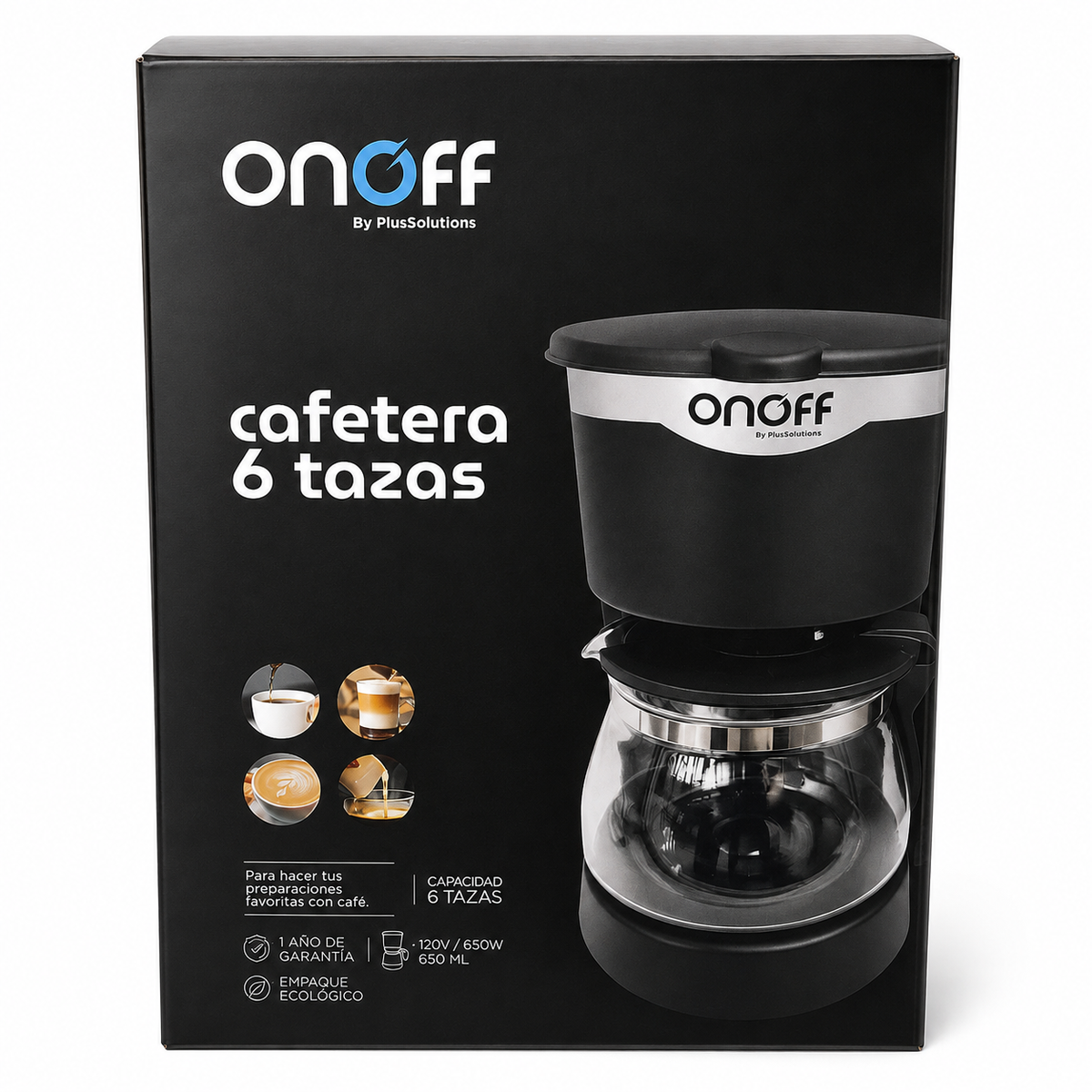 Cafetera Onoff 6 Tazas