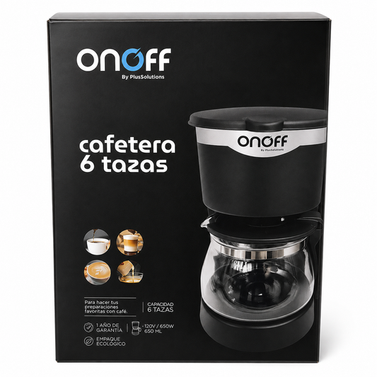 Cafetera Onoff 6 Tazas