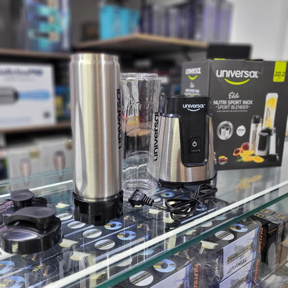 Licuadora Deportiva Universal - Vaso Acero