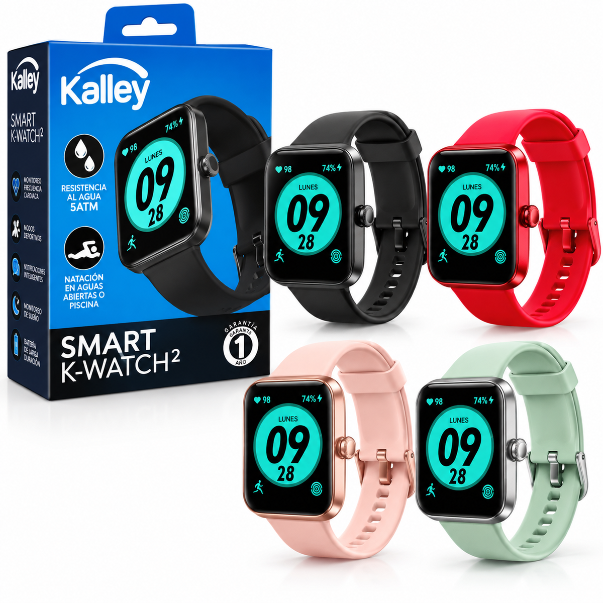 Reloj Smart Kalley Cuadrado