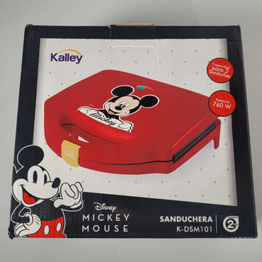Sanduchera Kalley Mickey Mouse Roja