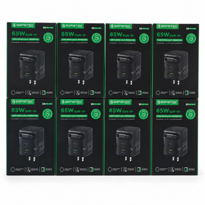 Cargador 65w Cable Retráctil
