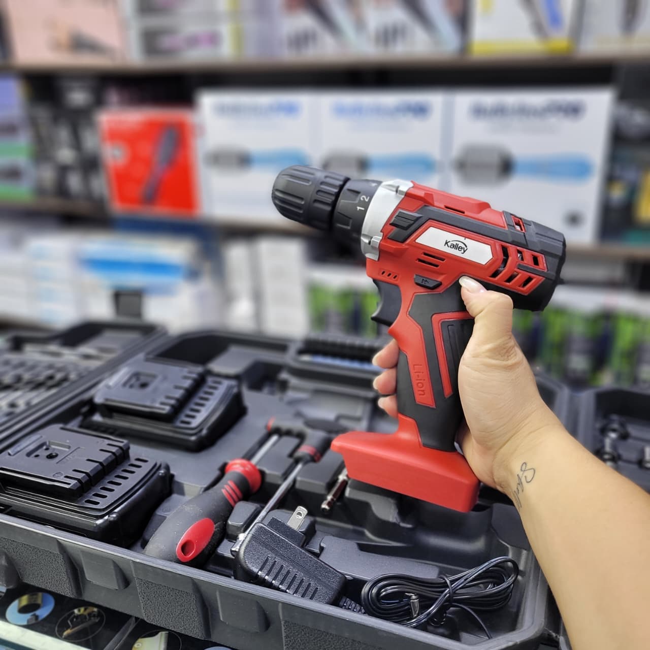 Taladro Inalámbrico Kalley 2 Baterías