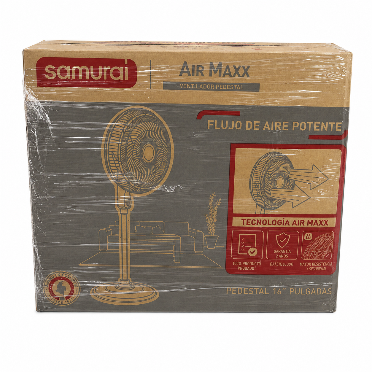 Ventilador Samurai Air Maxx 16" de Pedestal
