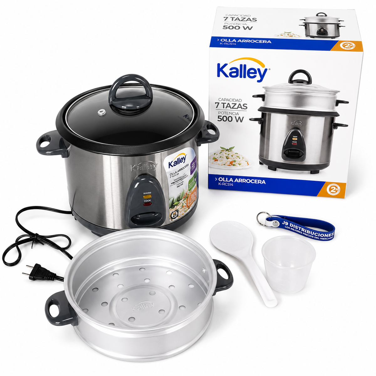 Arrocera  Kalley 7 Tazas Acero