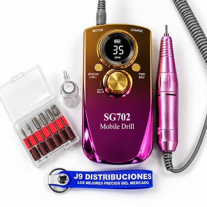 Drill De Uñas 35.000 Rpm Inalámbrico