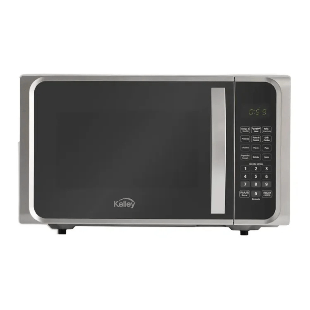 Microondas Kalley 25 Litros borde plata