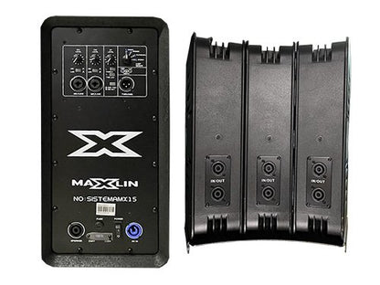 Sistema De Sonido Maxlin MX15 650 W RMS 5.200 W PMPO Bluetooth