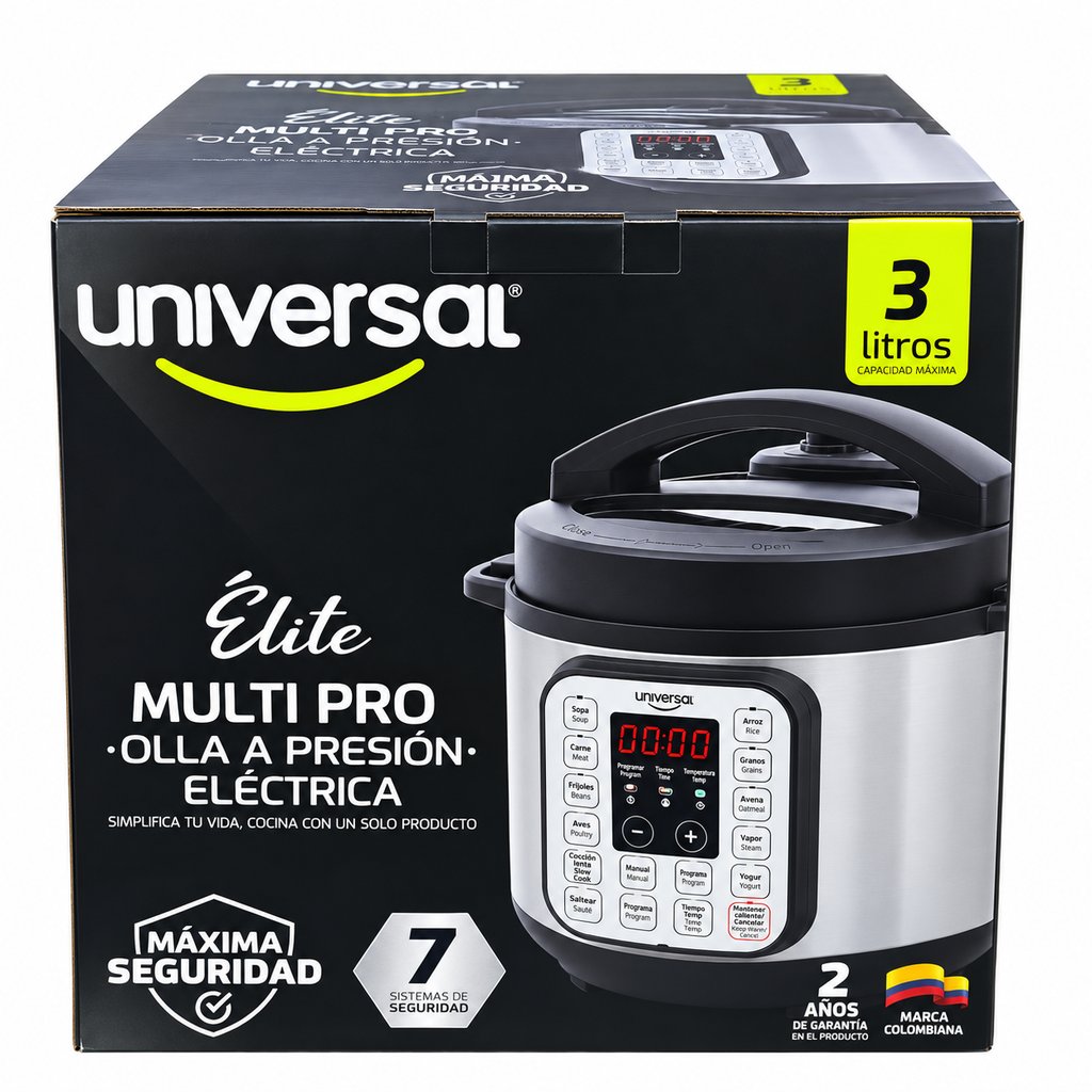 Olla A Presión Eléctrica Universal MultiPro De 3 Litros