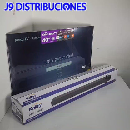 COMBO TELEVISOR KALLEY 40" ROKU + BARRA SONIDO KALLEY