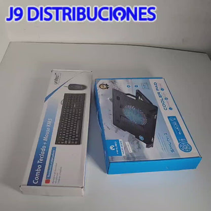 COMBO TECLADO + MOUSE UNITEC + BASE REFRIGERANTE