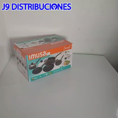 JUEGO DE OLLAS IMUSA SMART 7 PIEZAS