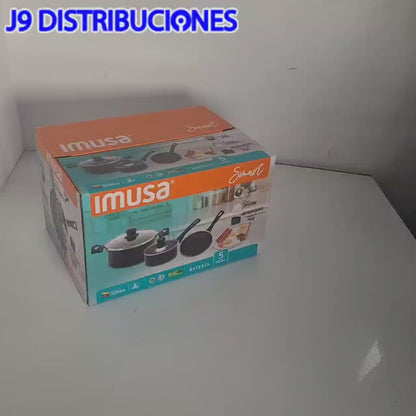 JUEGO DE OLLAS IMUSA 5 PIEZAS SMART