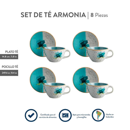 Juego De Té Corona Armonía