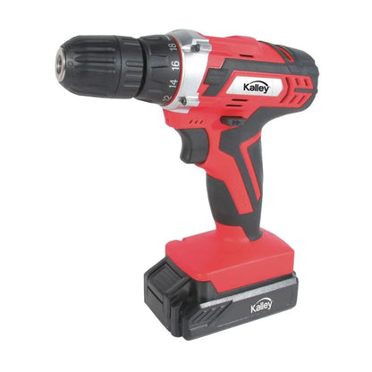 Taladro Inalámbrico Kalley K-SH18TIB2 18 V Con 2 Baterías Y Kit De Herramientas